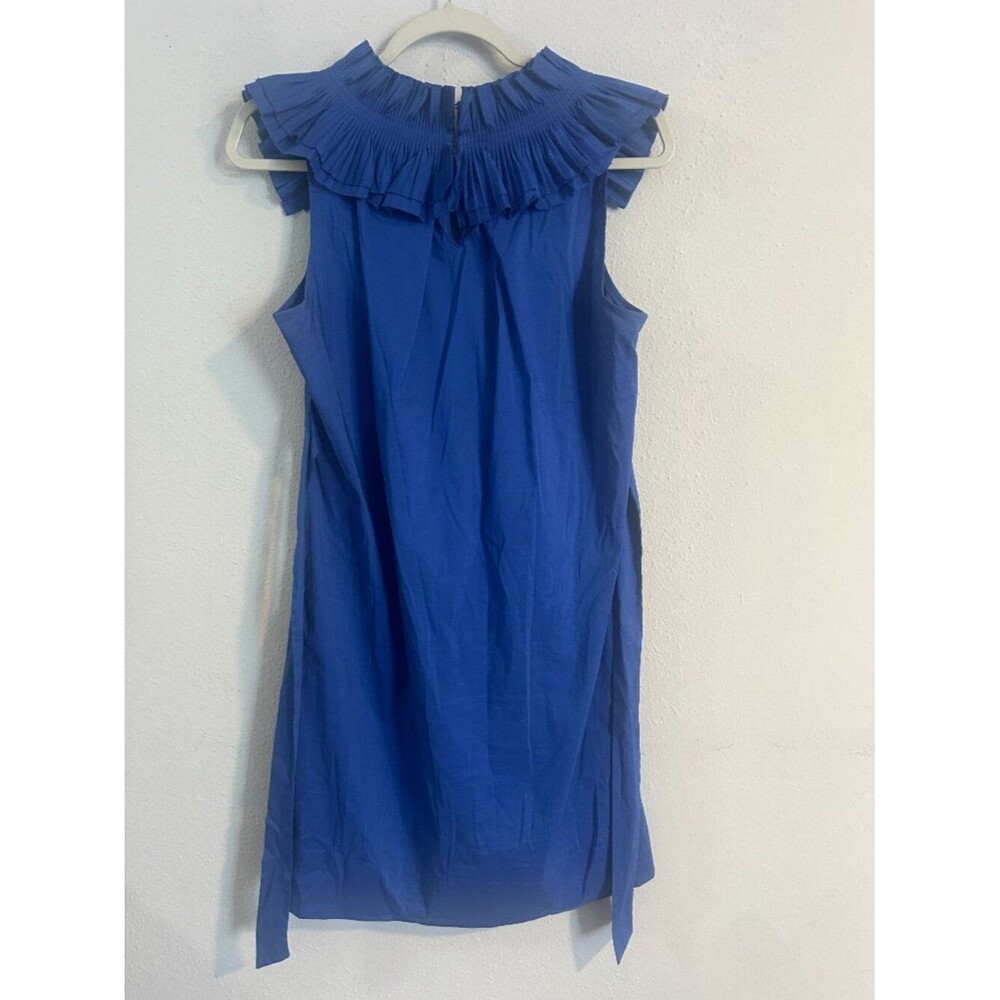 BCBG MaxAzria Blue Dress Women Size S Ruffle Sleeveless Mini Dress Sapphire - Picture 4 of 9